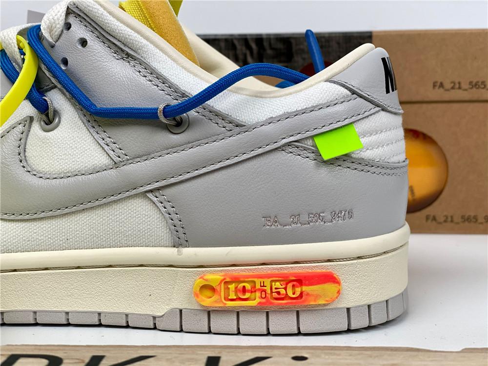 Pk God off white X dunk low the 50 NO.10 retail materials ready to ship